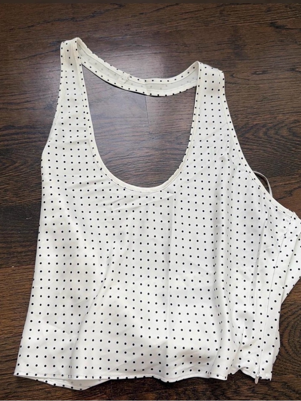 Lioness White Polka Dot Halter Crop Top - Picture 2 of 3